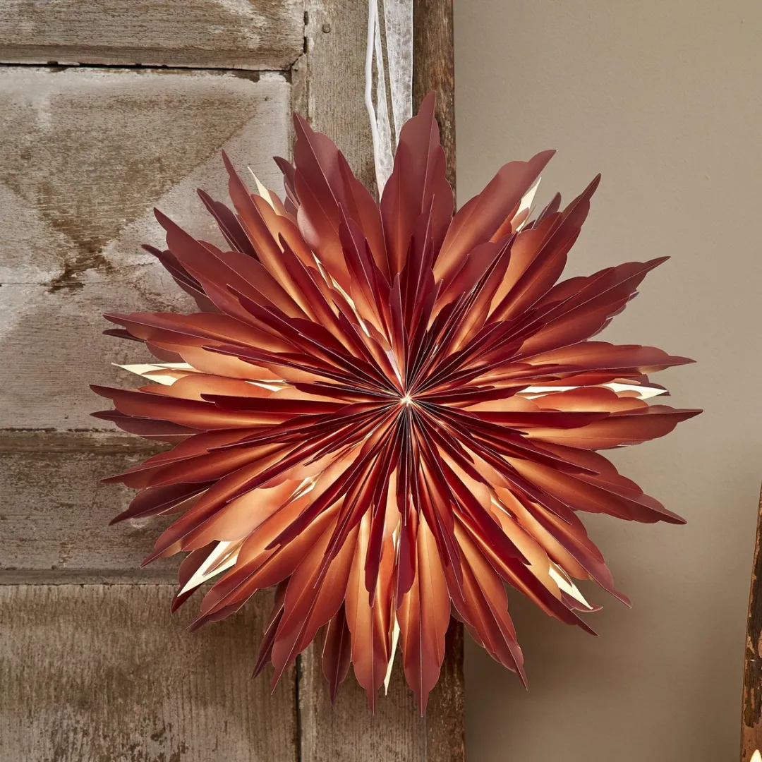 Star Trading Papieren Ster Dis - 40 cm - Rood
