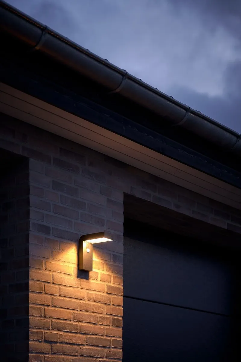 Nordlux Alya Wandlamp Solar LED - 1 Lichtpunt - 9cm - Zwart