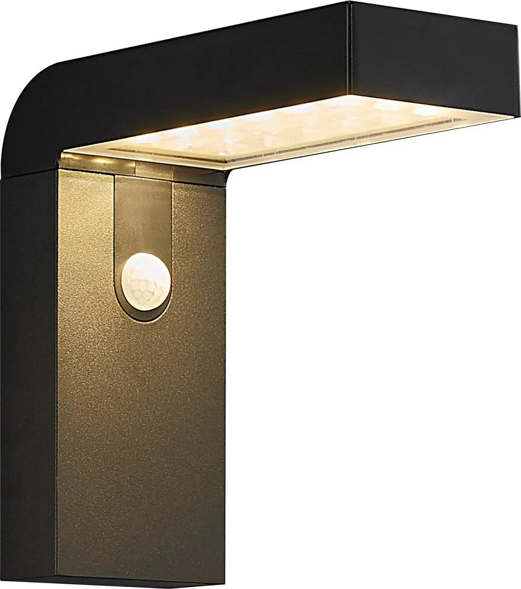 Nordlux Alya Wandlamp Solar LED - 1 Lichtpunt - 9cm - Zwart