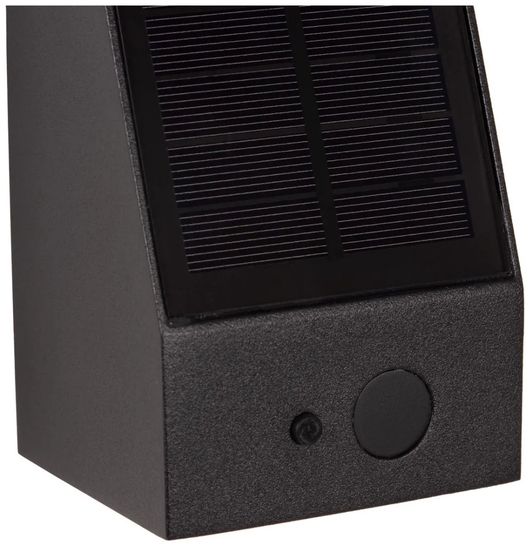 Lucide Irwin Wandlamp Zonne-energie 2W - Zwart