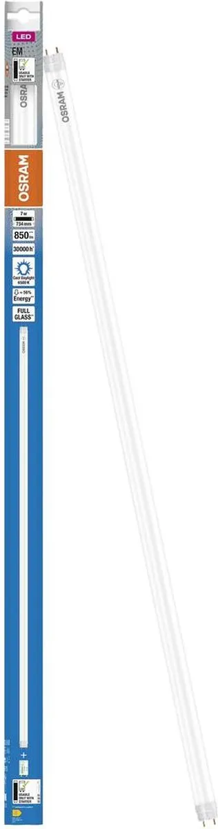 Osram LED TUBE T8 7W 6500K Daglicht Wit - 850lm - 72cm - Mat
