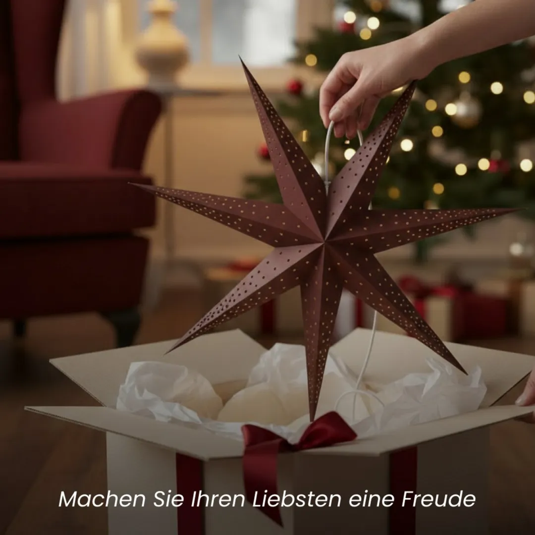 Star Trading Papierster 80cm - Rood