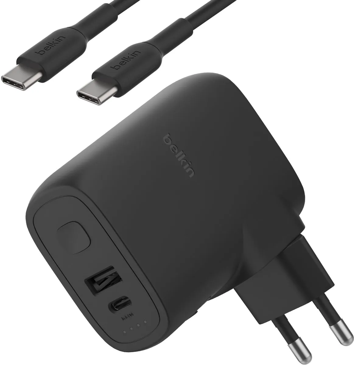 Belkin BoostCharge Hybride 25W Powerbank + USB-C Oplader - 5000mAh - Zwart