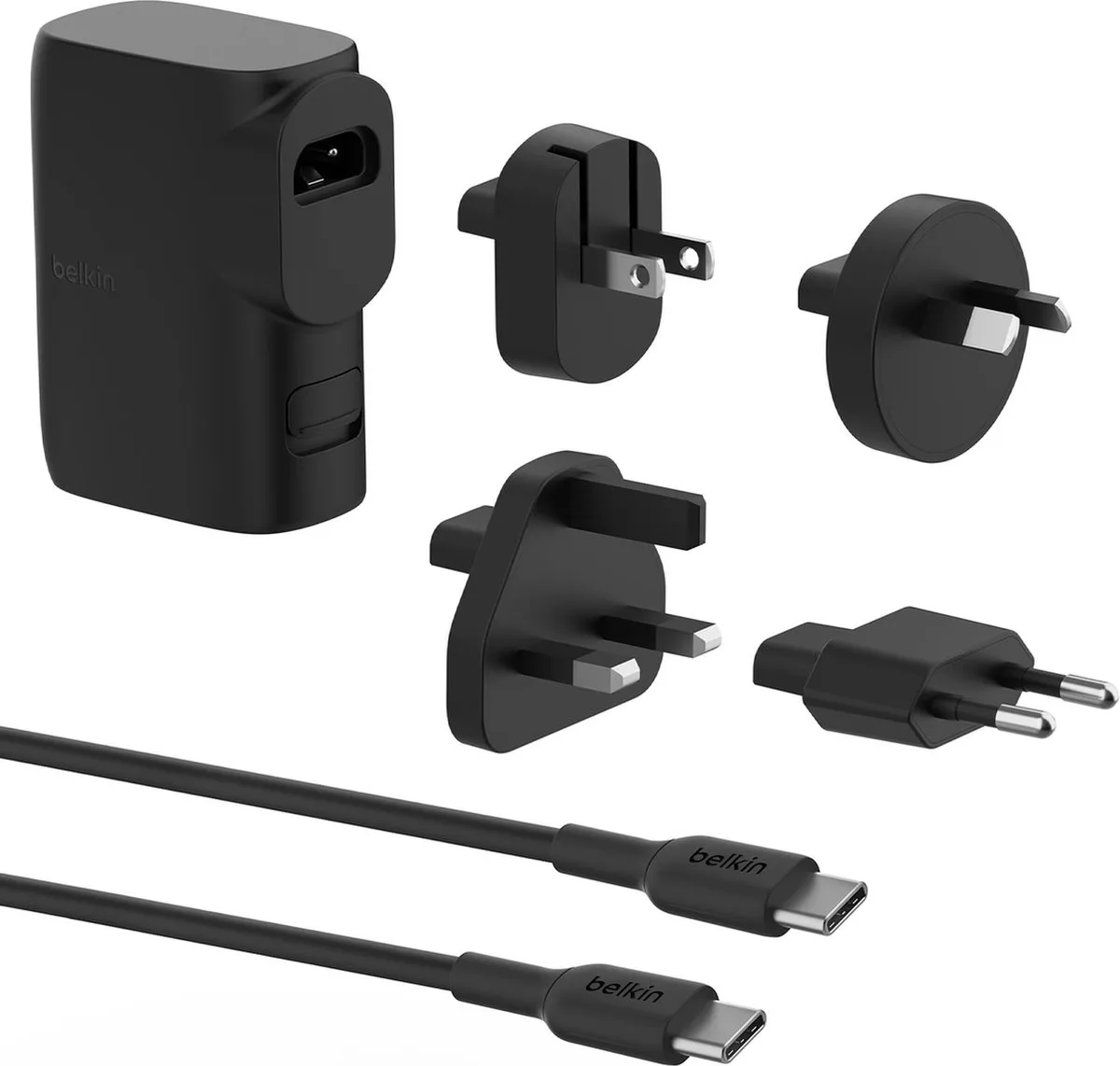 Belkin BoostCharge Hybride 25W Powerbank + USB-C Oplader - 5000mAh - Zwart