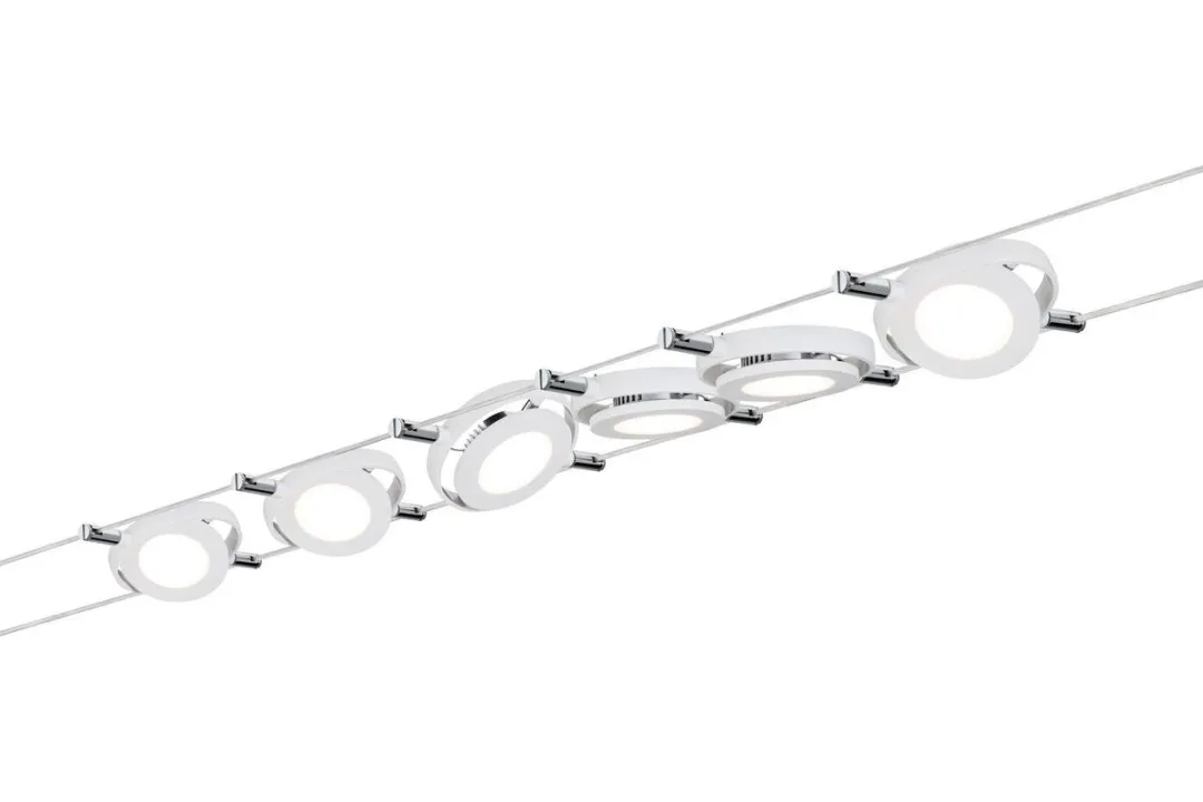 Paulmann RoundMac Kabelsysteem LED - 6x4.3W - Mat wit