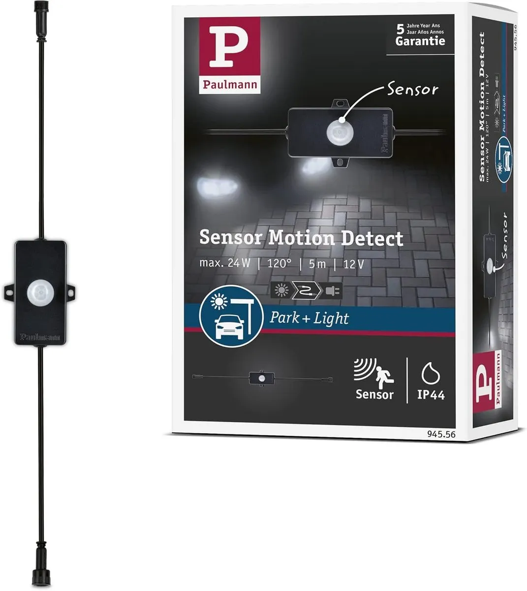 Paulmann 94556 Bewegingsensor - Zwart - IP44