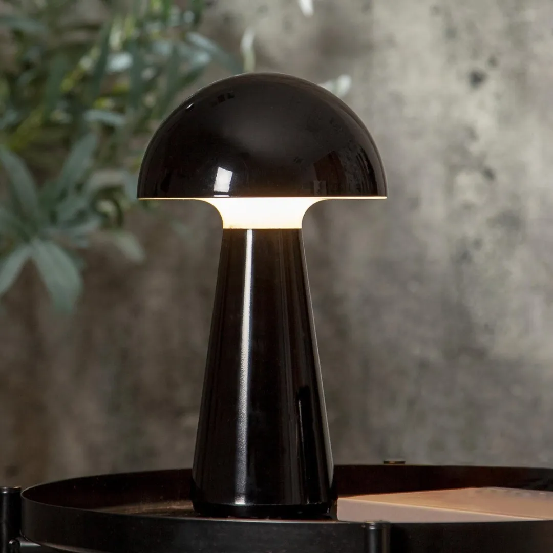 Star Trading LED Mushroom Tafellamp - Zwart