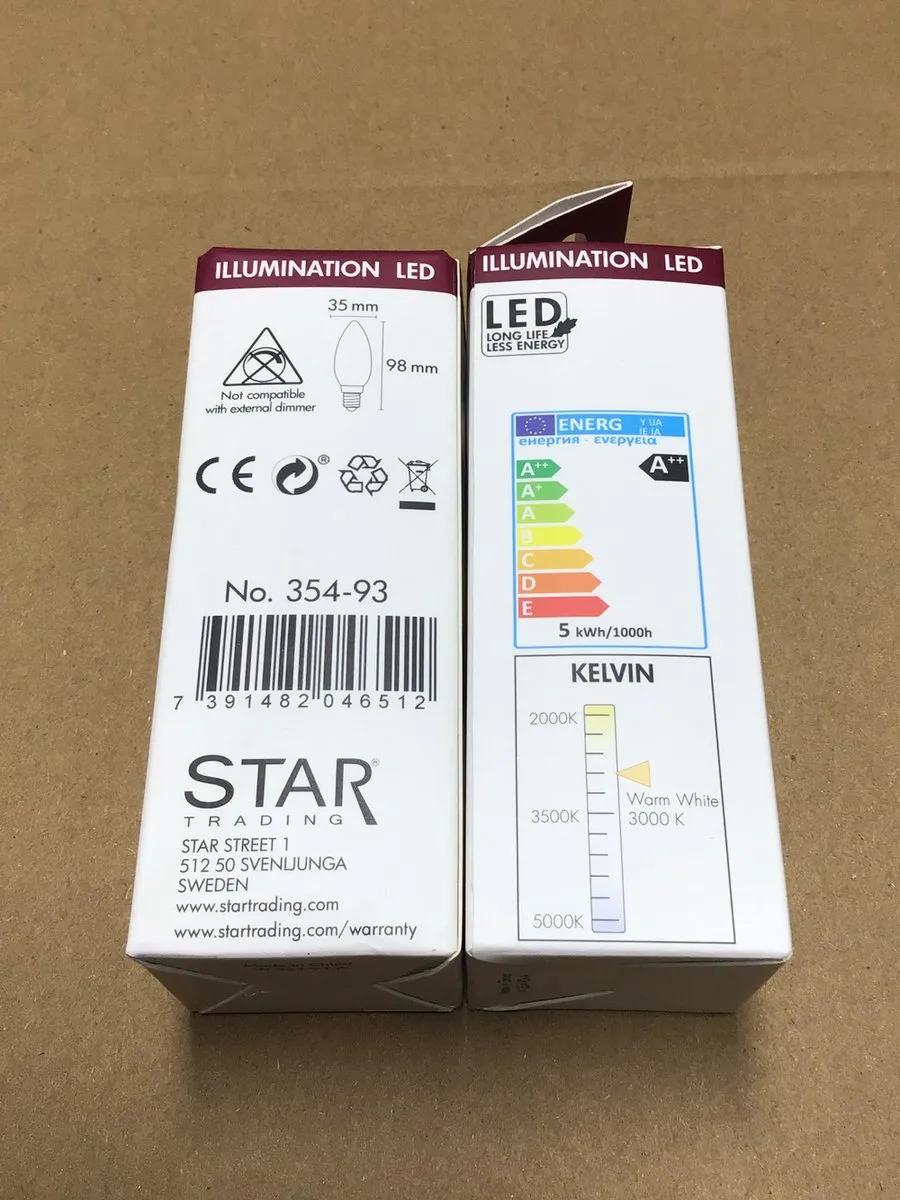 Star Trading LED Kaarslamp 3 standen - 4W Warm wit