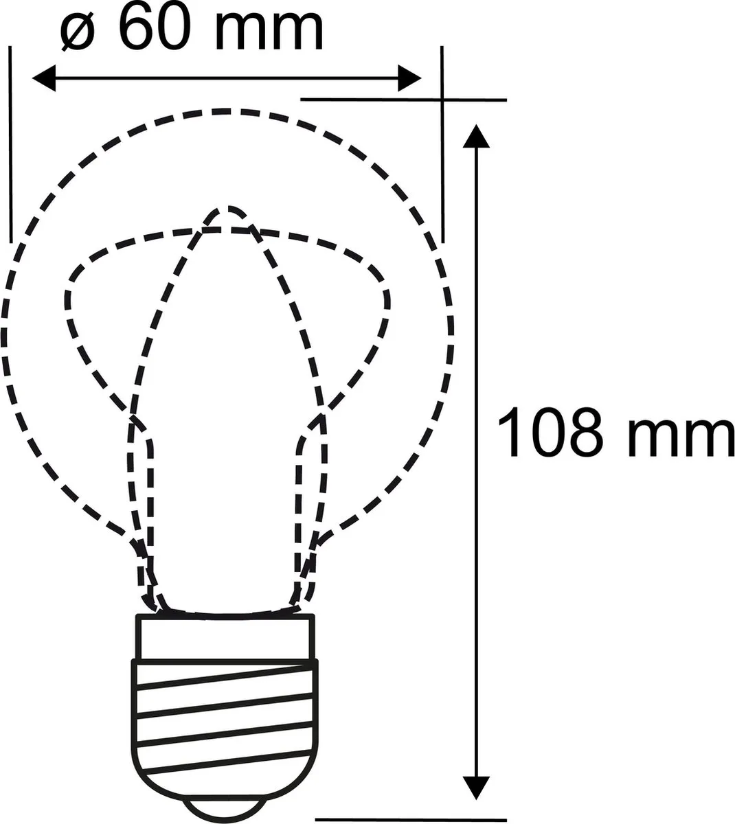 Paulmann Filament LED-gloeilamp E27 2x5W 2700K - 2 Stuks