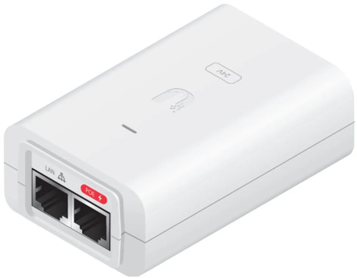 Ubiquiti POE-24-30W-G-WH PoE-adapter 30W - Wit