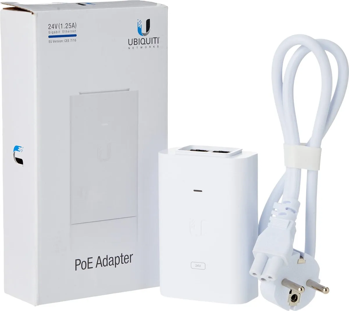 Ubiquiti POE-24-30W-G-WH PoE-adapter 30W - Wit