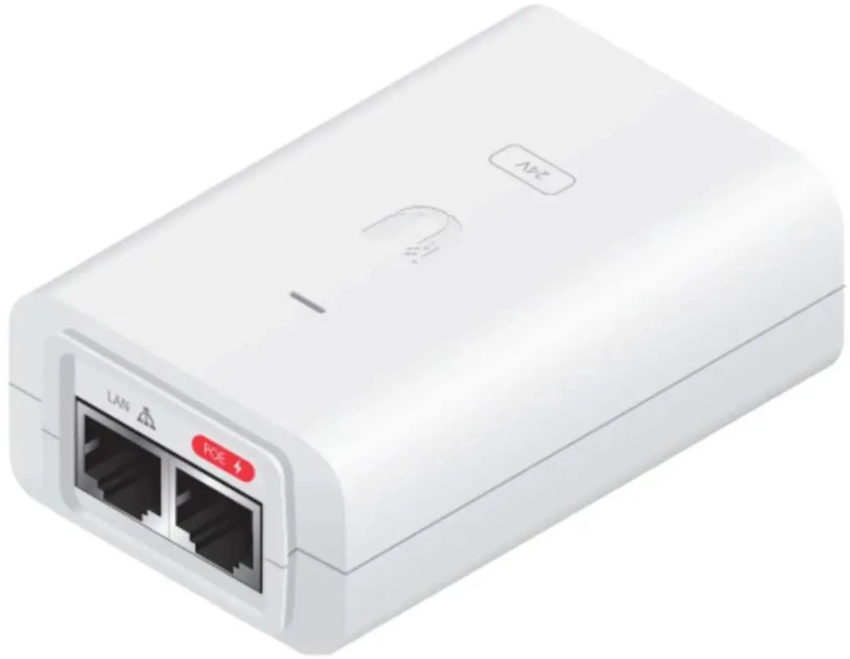 Ubiquiti POE-24-30W-G-WH PoE-adapter 30W - Wit
