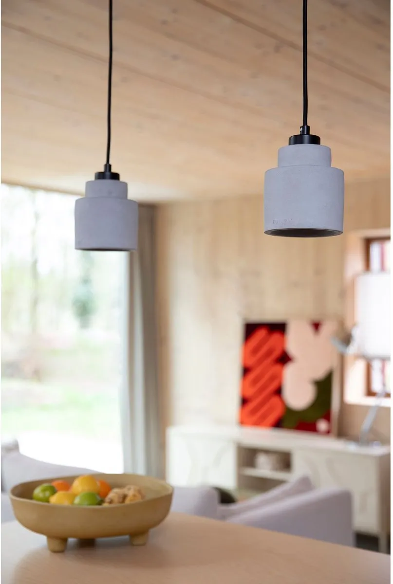Zuiver Left Hanglamp Beton 11x11cm - Grijs