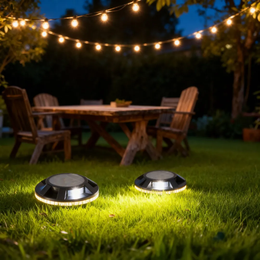 Grundig Grondspot Solar Ø12cm - 3x LED - Zwart
