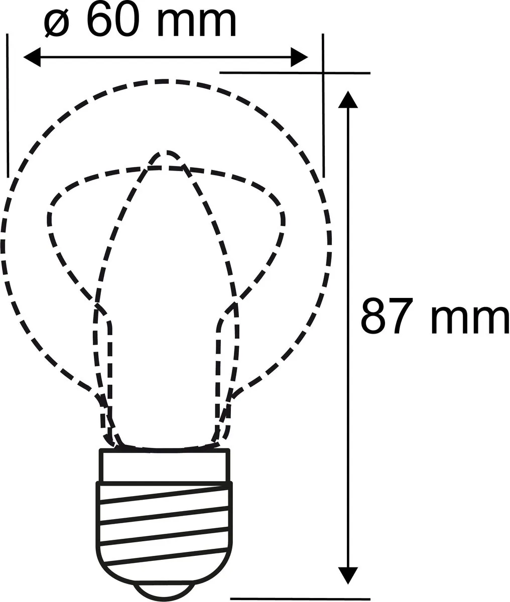 Paulmann Filament LED Globe G60 E27 7W 780lm - Opaal