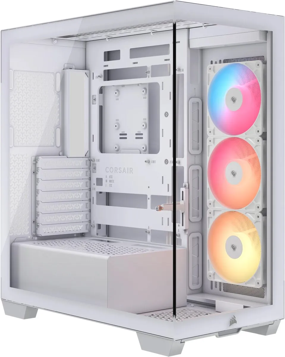 Corsair 3500X RSR PC-behuizing - 3x ARGB ventilatoren - Wit