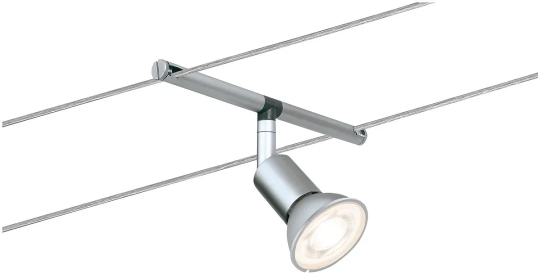 Paulmann Salt Kabelsysteem 5x10W GU5.3 - Chroom Mat - afbeelding 6 van 6