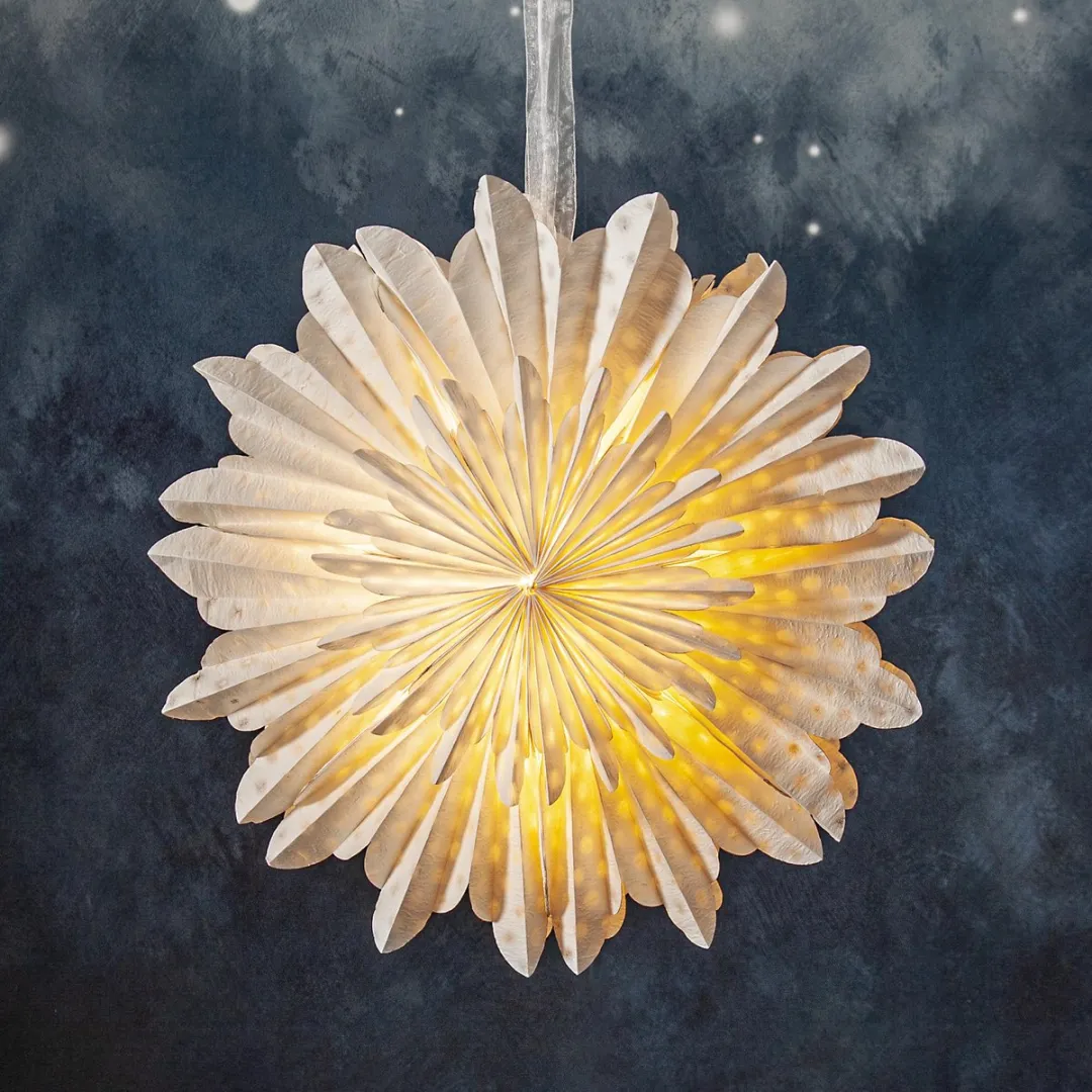 Star Trading Papieren Ster Wolk 60cm - Wit - Gerecycled