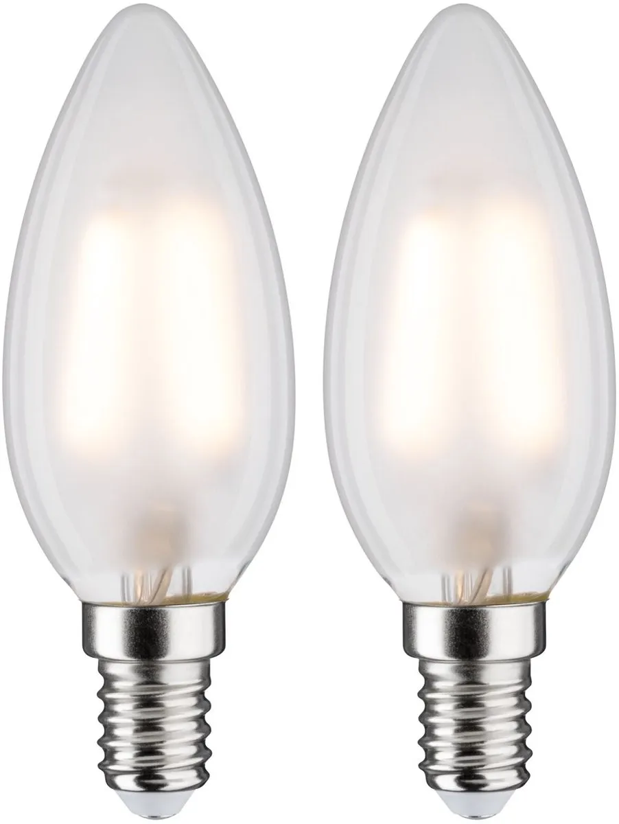 Paulmann Filament LED Kaars E14 2x3W 2700K - 2 Stuks