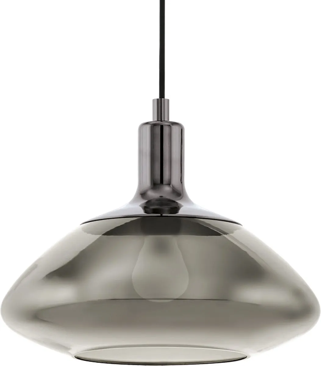 Eglo Torrontes Hanglamp Ø34,5cm - Nikkel/Zwart