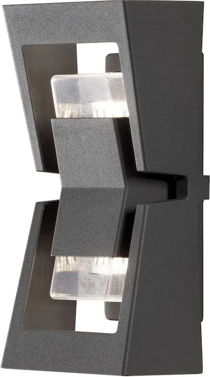 Konstsmide Potenza Wandlamp Buiten 2x GU10 - Antraciet