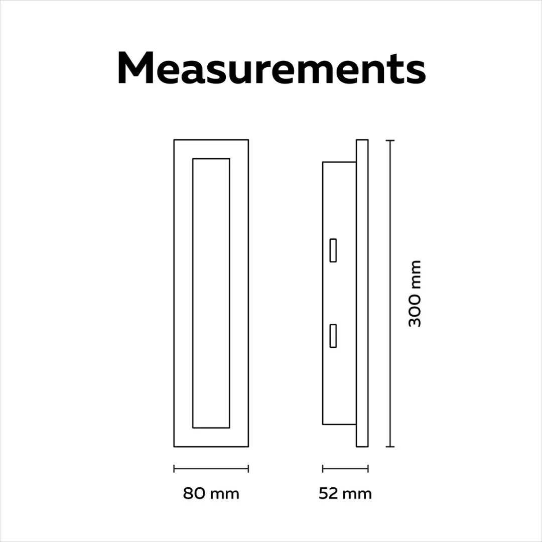 Calex Montevia Villa Wandlamp LED 6W - Zwart 2-Stuks