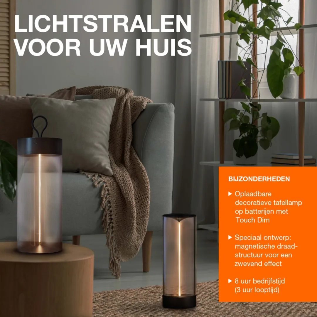 Osram Decor Filament Floor LED Vloerlamp - Donkergrijs - 105lm - afbeelding 6 van 6