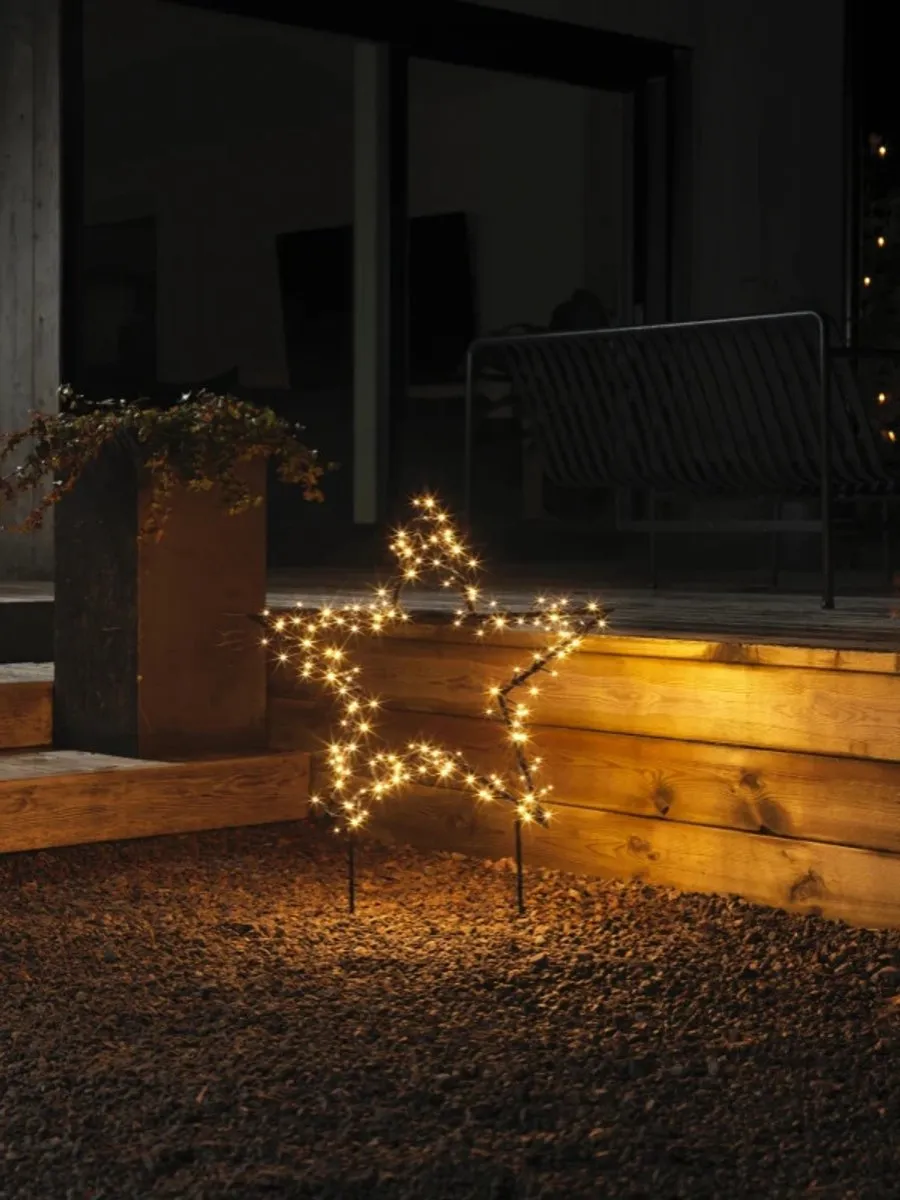 Konstsmide Metalen Ster Warmwit 150 Lichtpunten - 3.6W - 108x65cm