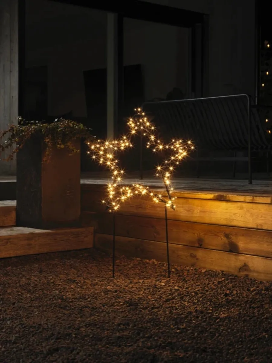 Konstsmide Metalen Ster Warmwit 150 Lichtpunten - 3.6W - 108x65cm
