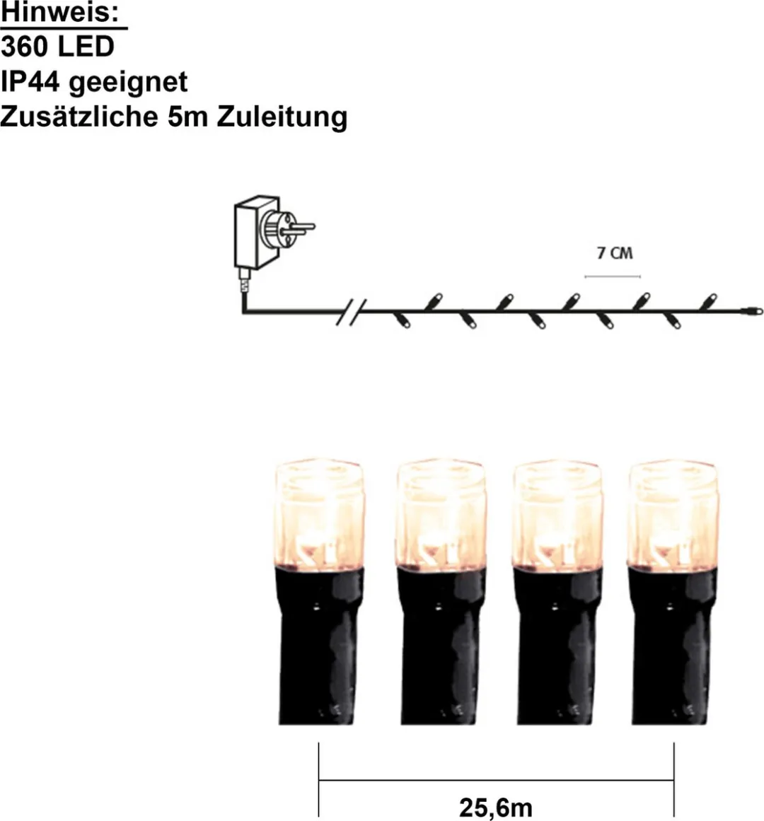 Star Trading LED-lichtketting Crispy Ice White 25m - 360 Lichtpunten