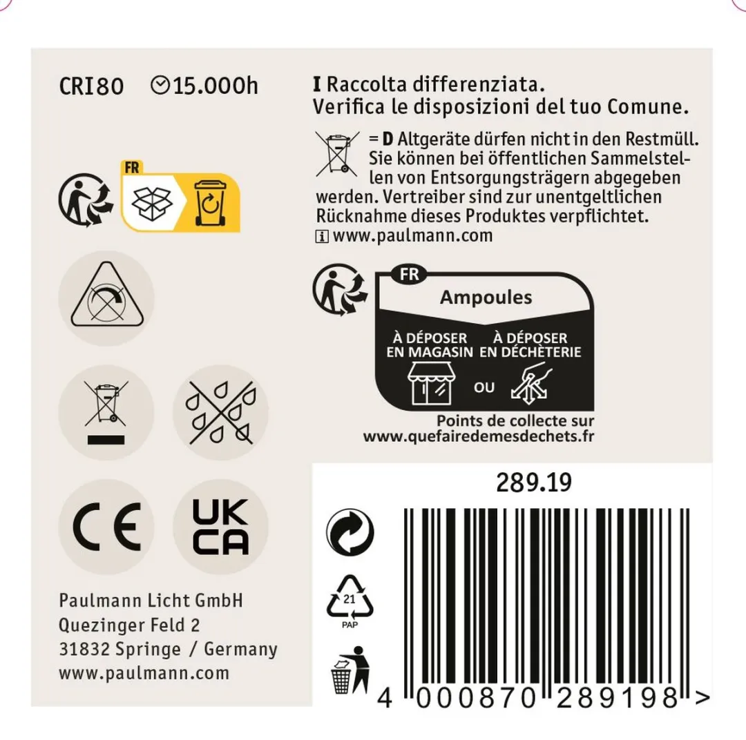 Paulmann Filament LED Kogellamp E14 2x4,8W 2x470lm - Mat