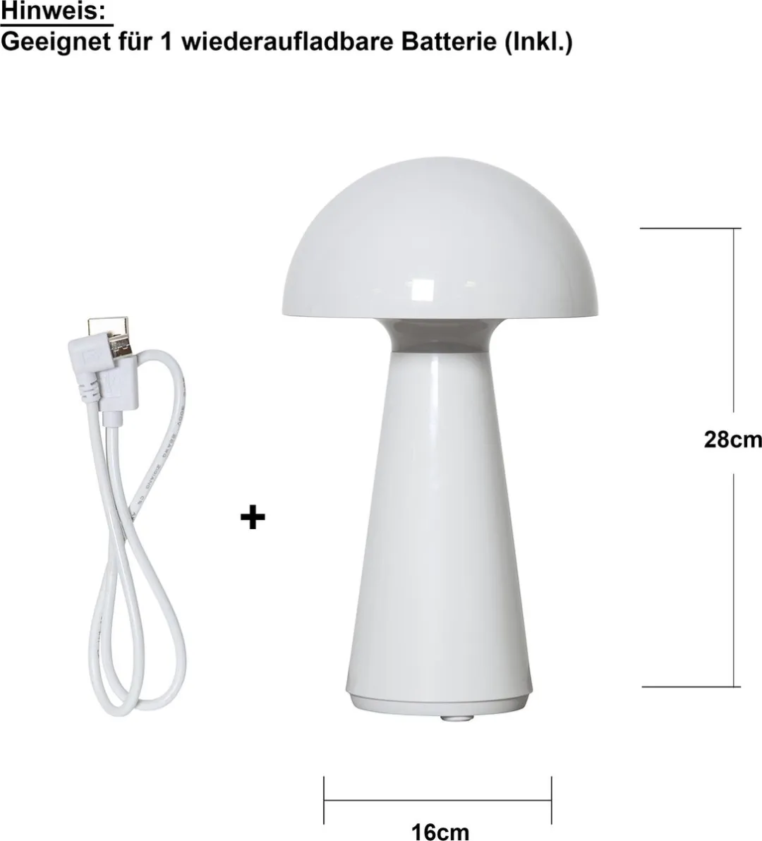 Star Trading Mushroom LED Tafellamp - Roze - 3W