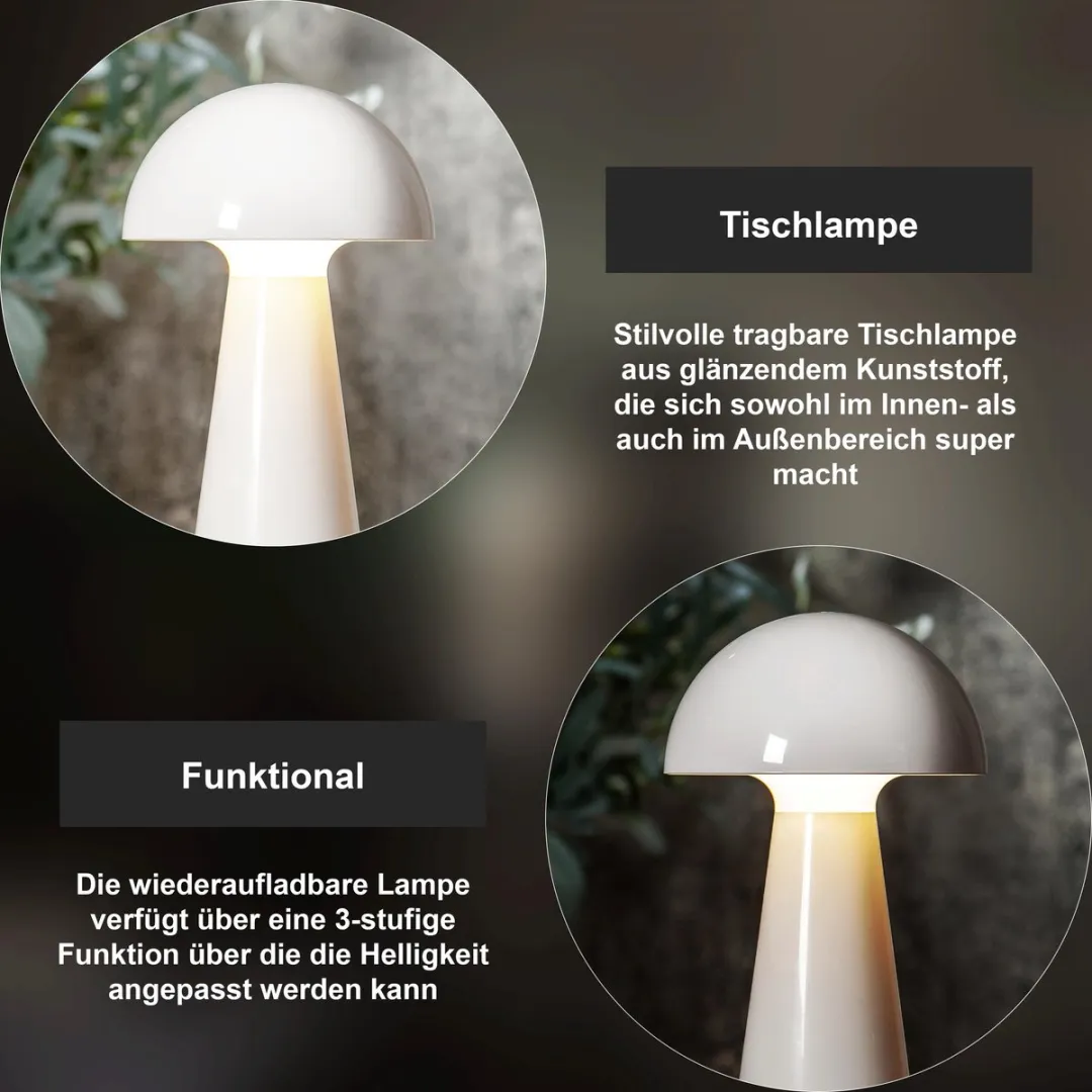 Star Trading Mushroom LED Tafellamp - Roze - 3W