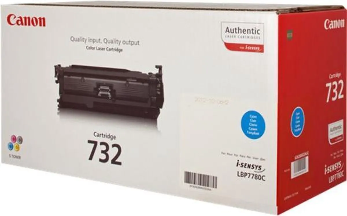 Canon 732C Tonercartridge - Cyaan 6400 Pagina's