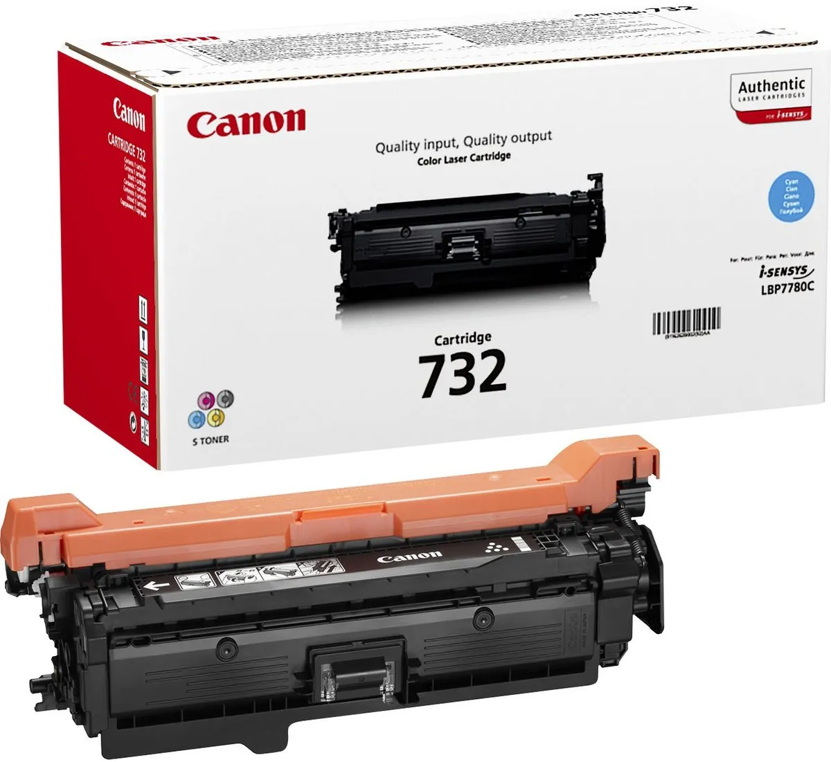 Canon 732C Tonercartridge - Cyaan 6400 Pagina's
