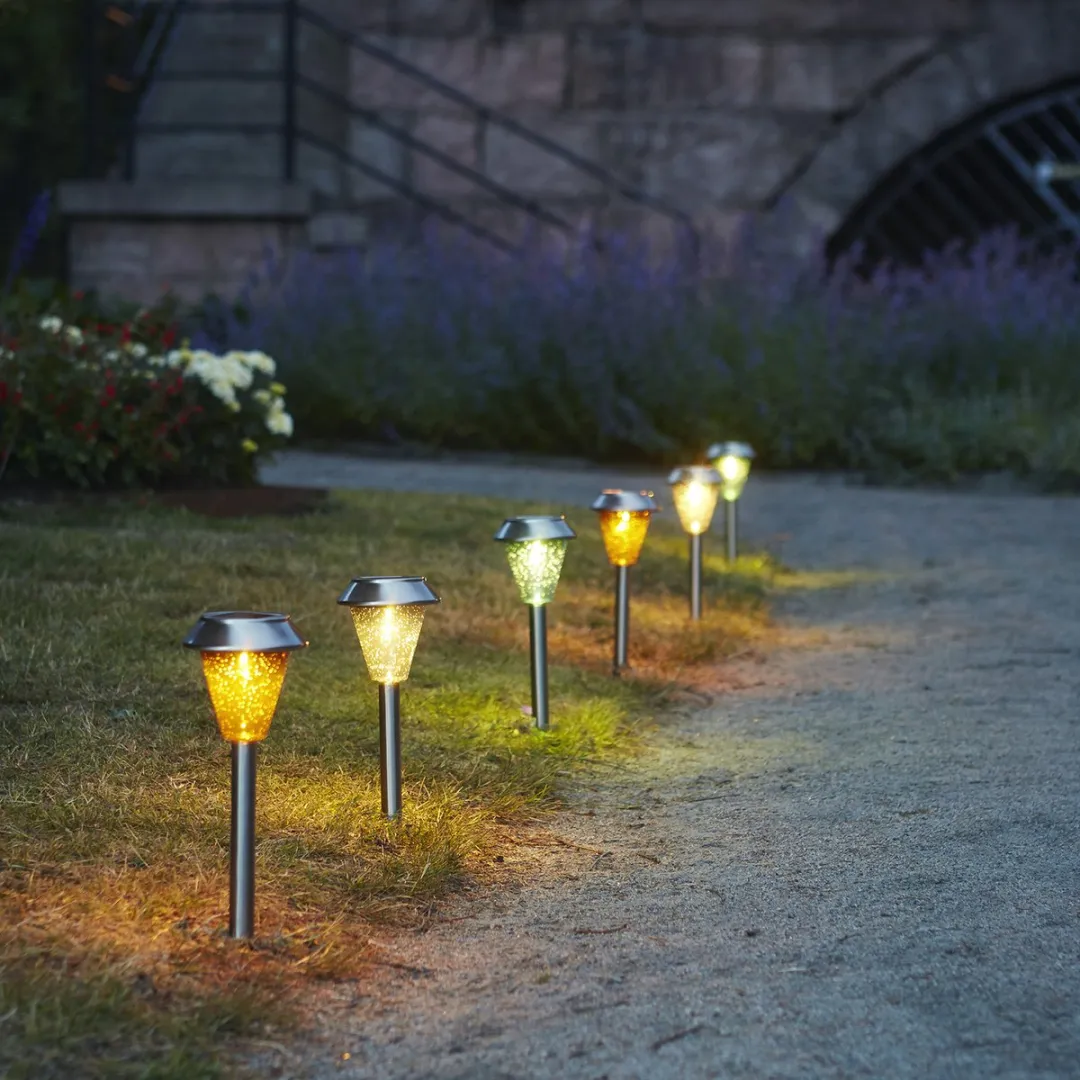 Star Trading Solar Ibiza LED Padverlichting 12 Stuks - 29cm