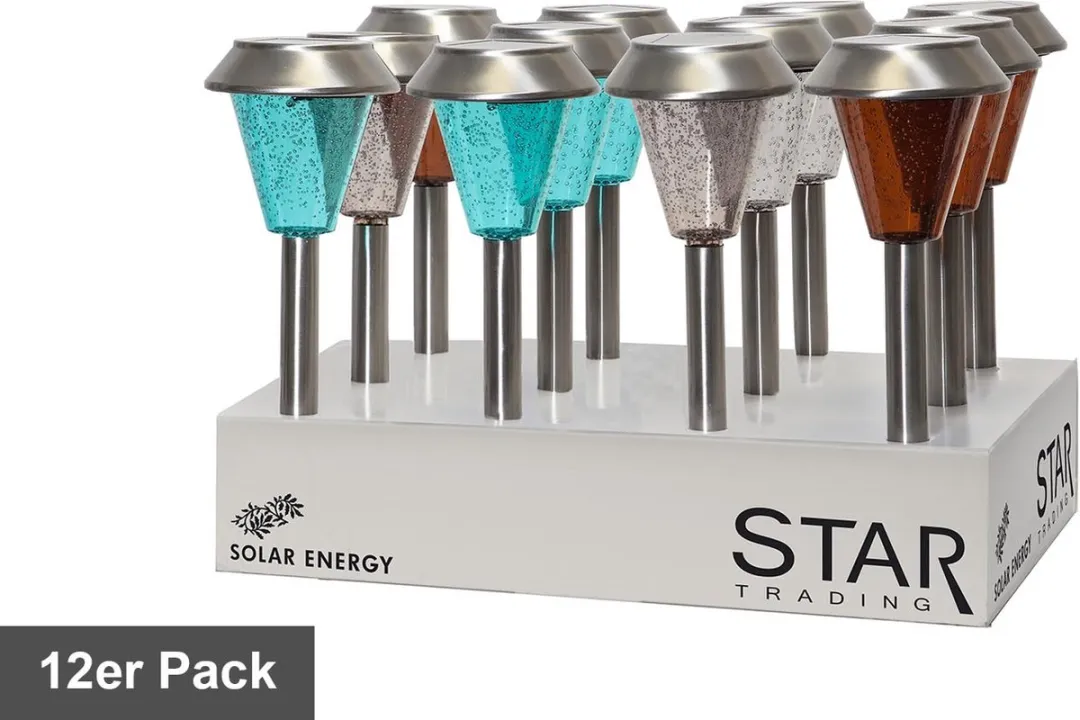 Star Trading Solar Ibiza LED Padverlichting 12 Stuks