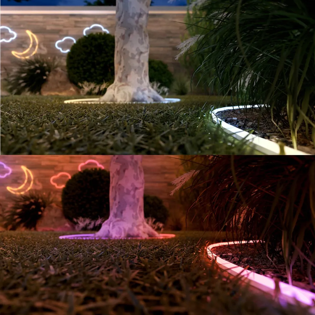 Philips Hue Neon LED Strip Outdoor 3m - Wit & Kleur - Incl. Dimmer Switch