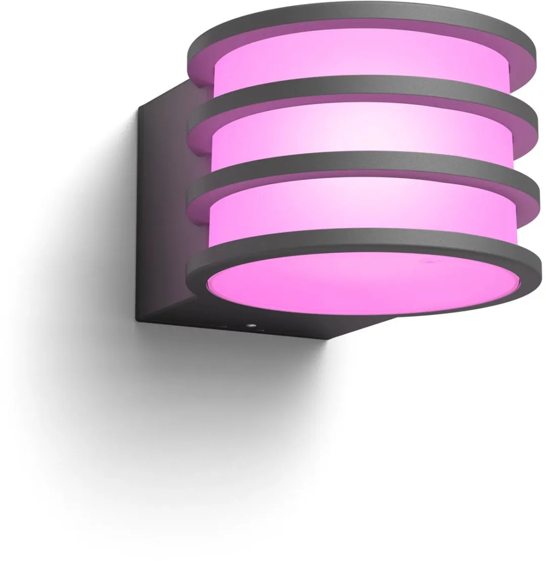 Philips Hue Lucca Wandlamp Antraciet - RGBW 1100 Lumen
