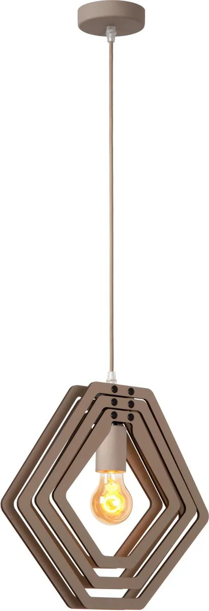 Lucide Mauro Hanglamp - 1xE27 - Taupe