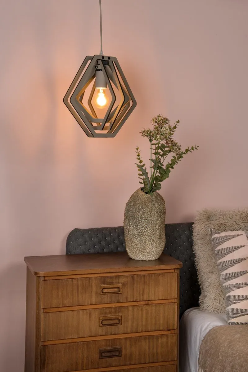 Lucide Mauro Hanglamp - 1xE27 - Taupe