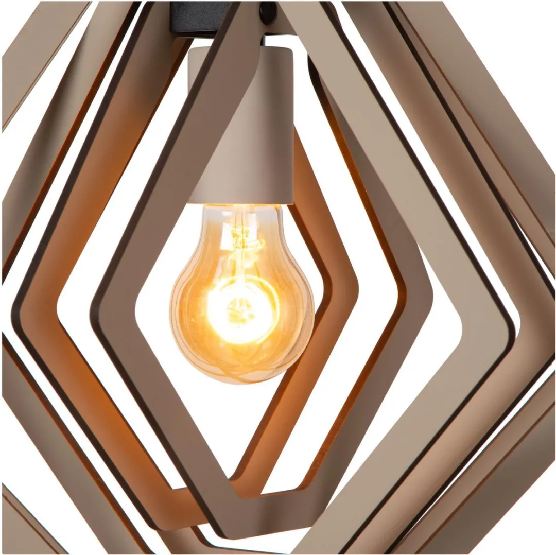 Lucide Mauro Hanglamp - 1xE27 - Taupe