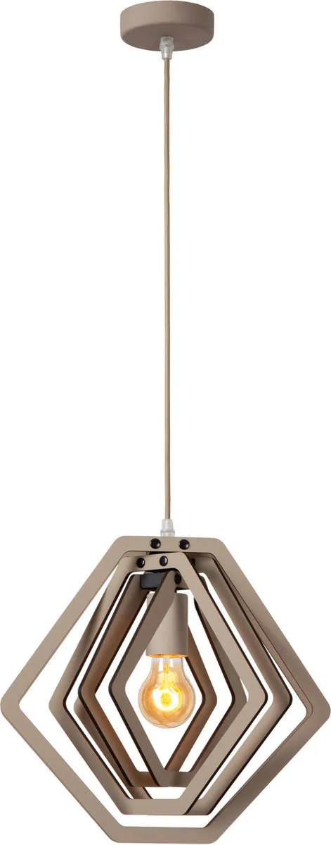 Lucide Mauro Hanglamp - 1xE27 - Taupe
