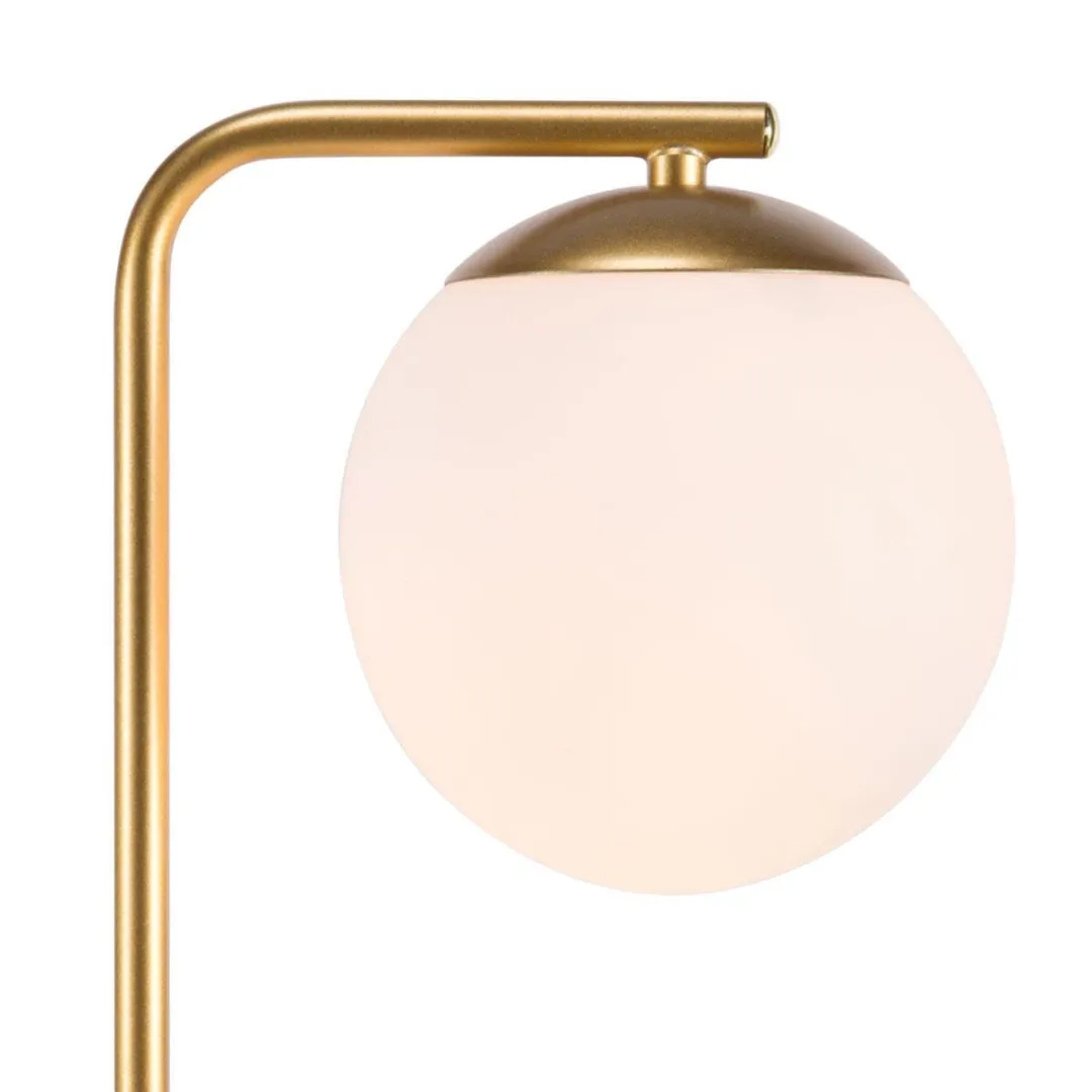 Nordlux Grant Tafellamp E14 - Opalen Glas Messing