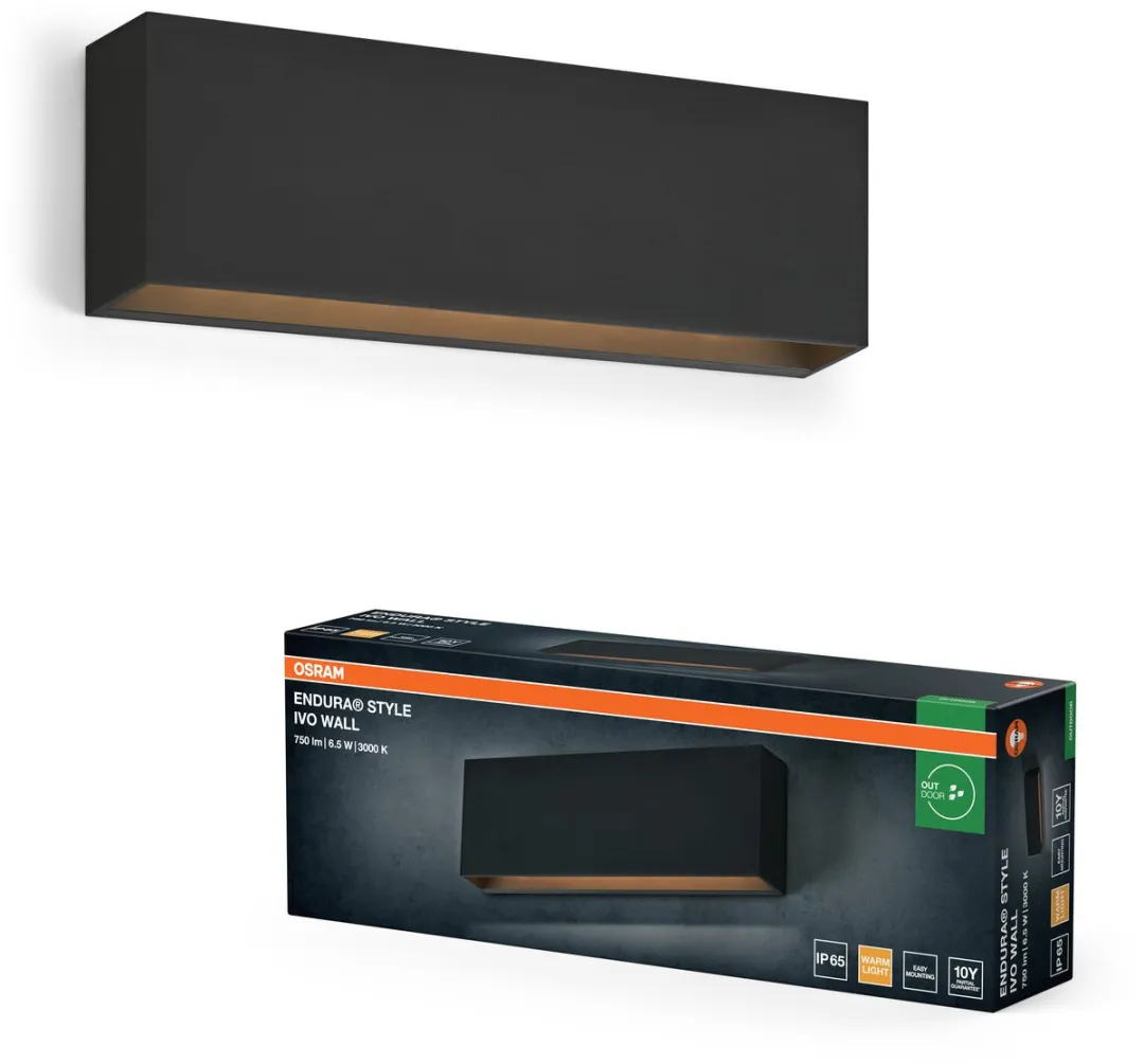 Osram Endura Style IVO Wandlamp Donkergrijs 6,5W 400lm IP65