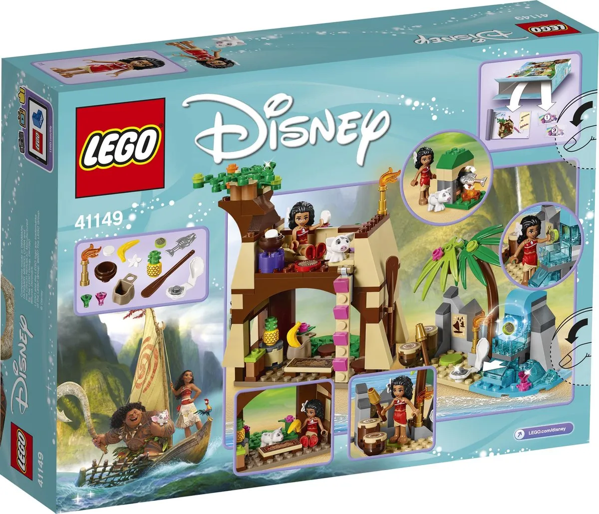LEGO Disney Vaiana's Eilandavontuur 41149 - 205 Stukken