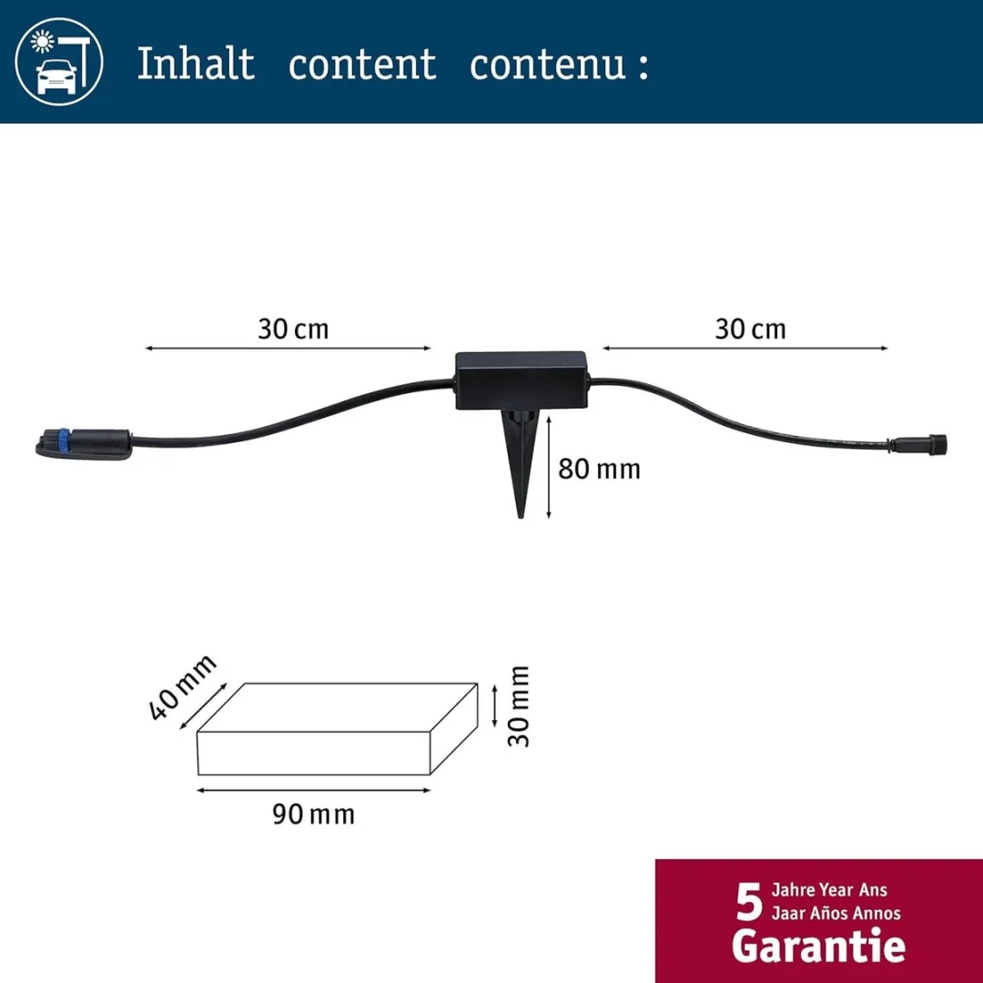 Paulmann 94555 Connection Module - Zwart - IP68
