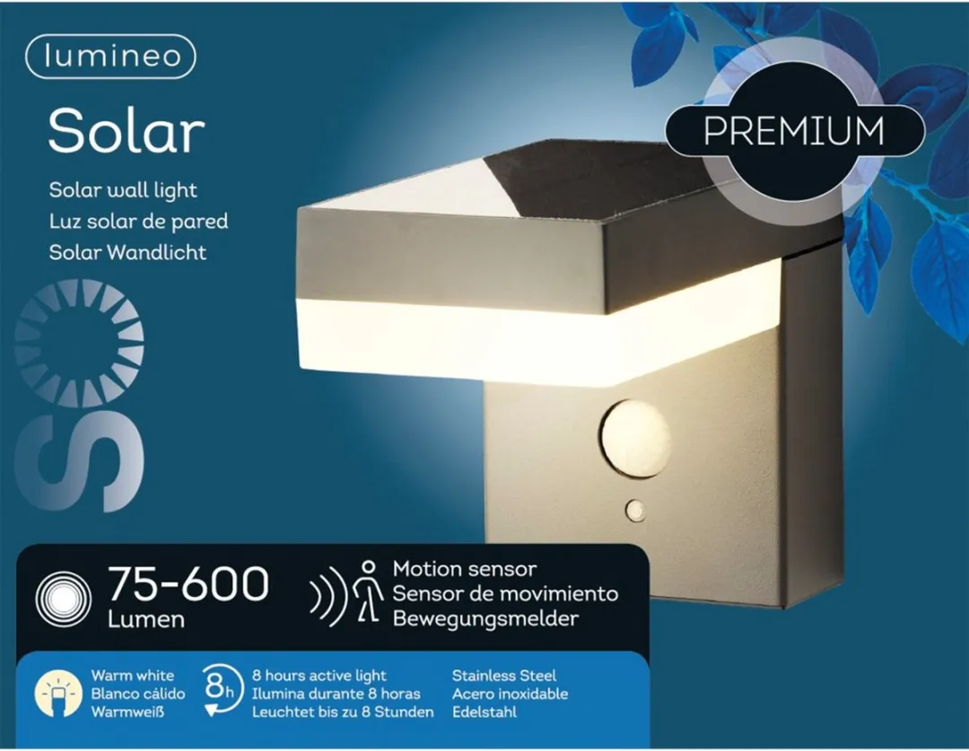 Lumineo Wandlamp 600 Lumen - Warm Wit - Buiten - afbeelding 3 van 4