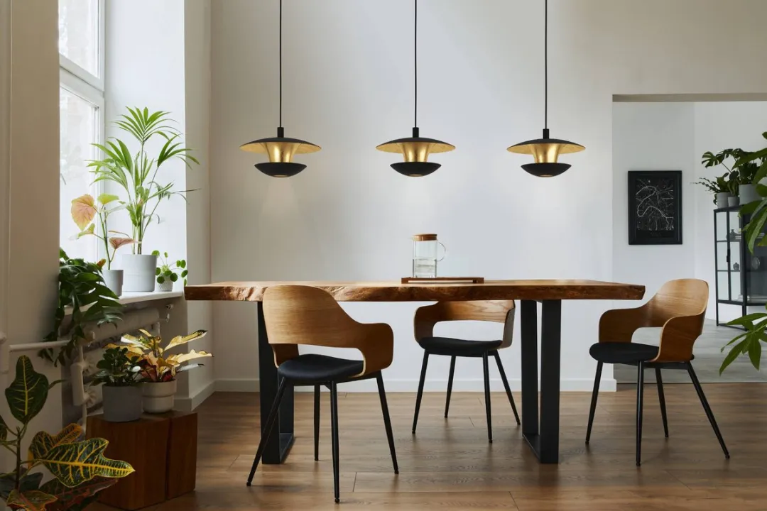 Eglo Nuvano Hanglamp GU10 3-arm - Zwart/Goud - afbeelding 6 van 6