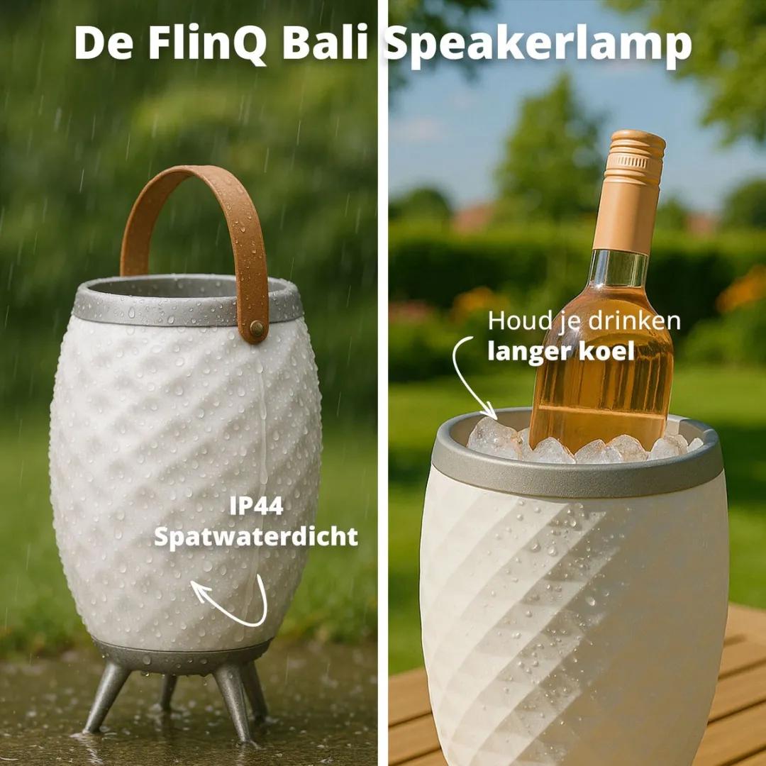 FlinQ Bali XL Speakerlamp - RGB Wit